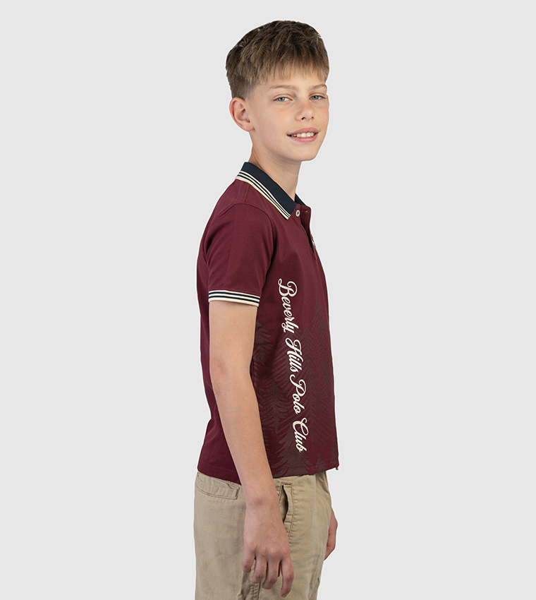 Printed Short Sleeves Polo T-Shirt