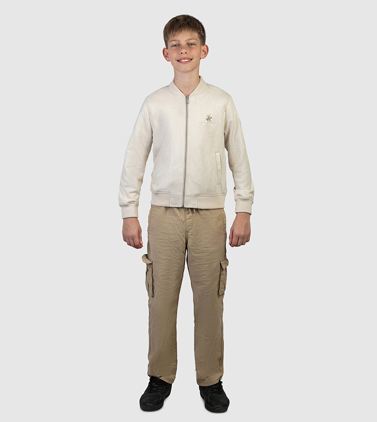 Logo Embroidered Long Sleeves Jacket