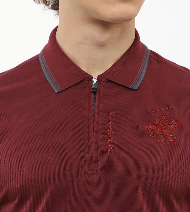 Logo Embroidered Short Sleeves Polo T-Shirt