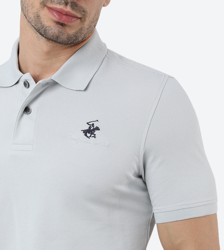 Logo Detail Short Sleeves Polo T-Shirt