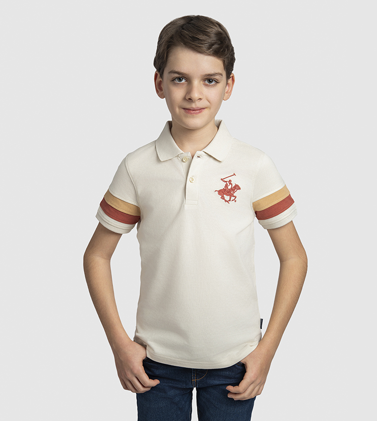 Logo Embroidered Polo T-Shirt