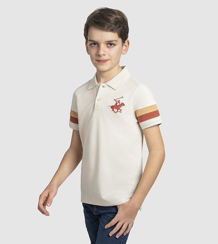 Logo Embroidered Polo T-Shirt