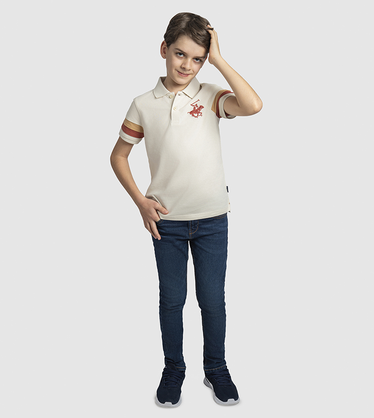 Logo Embroidered Polo T-Shirt