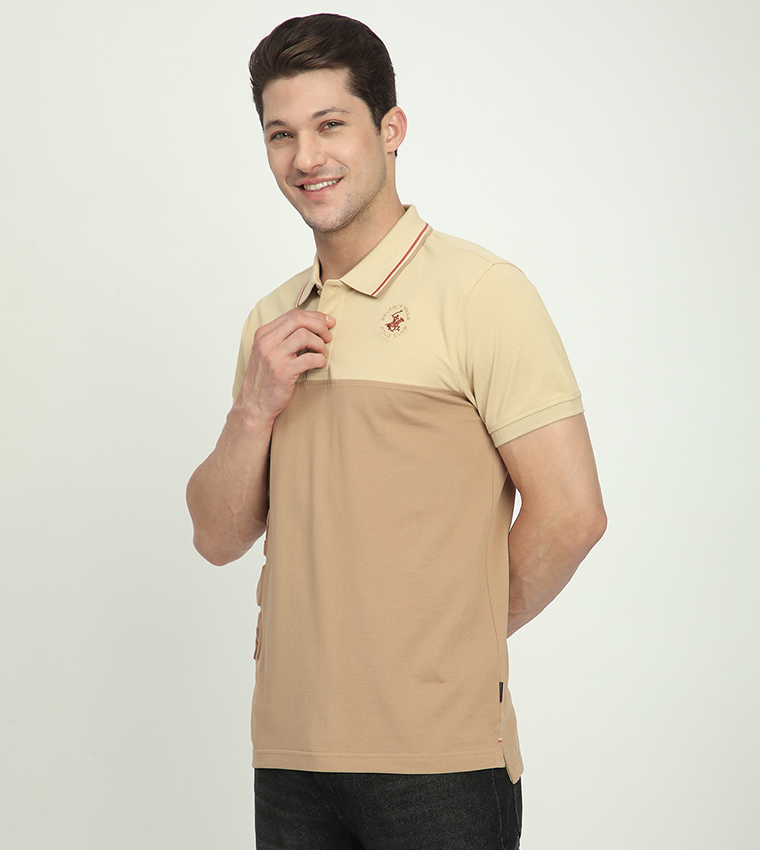 Logo Embroidered Short Sleeves Polo T-Shirt