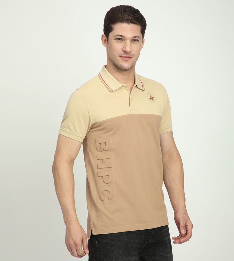 Logo Embroidered Short Sleeves Polo T-Shirt