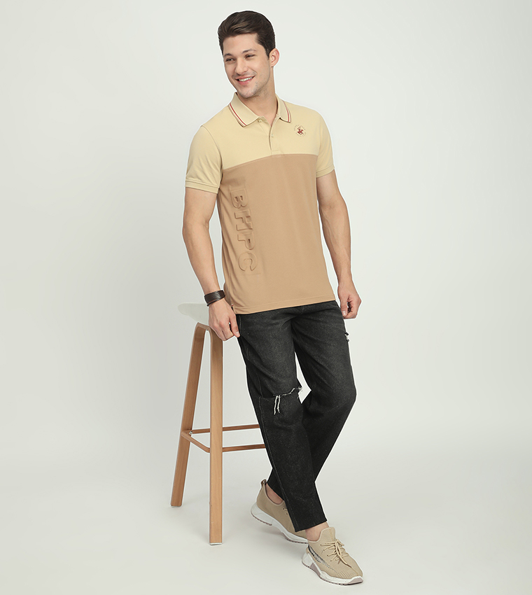 Logo Embroidered Short Sleeves Polo T-Shirt