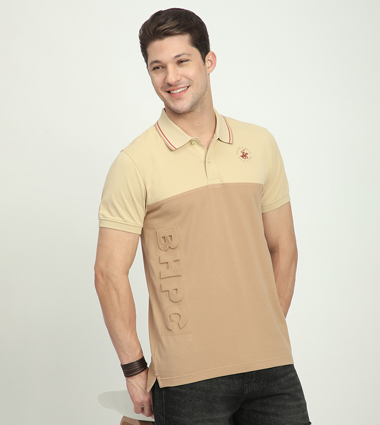 Logo Embroidered Short Sleeves Polo T-Shirt