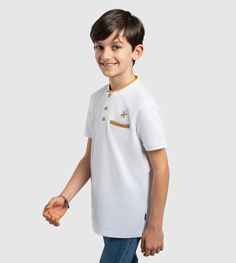Logo Embroidered Polo T-Shirt