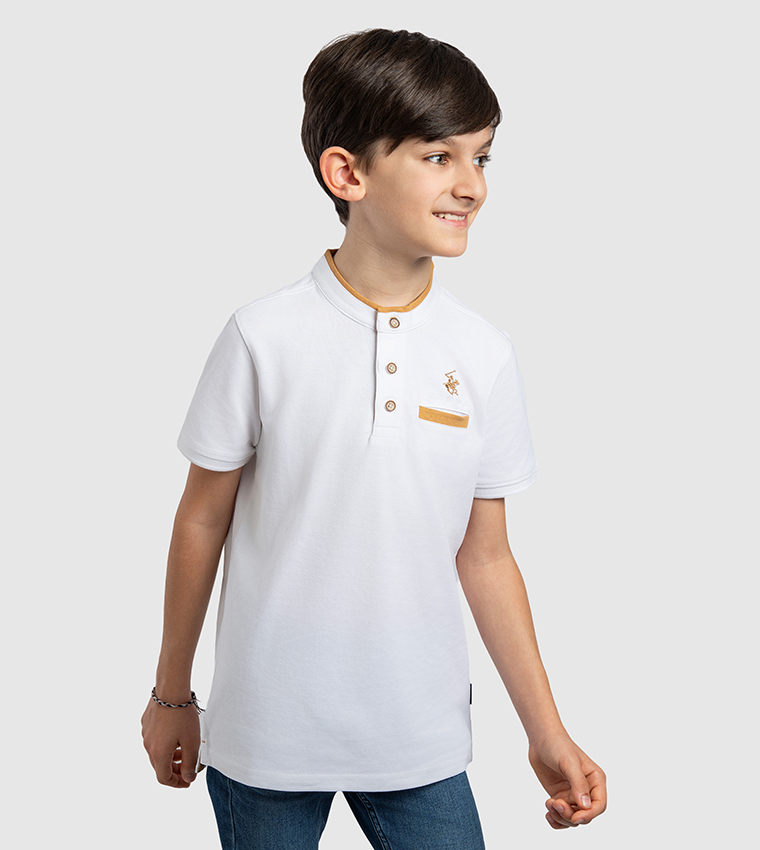 Logo Embroidered Polo T-Shirt