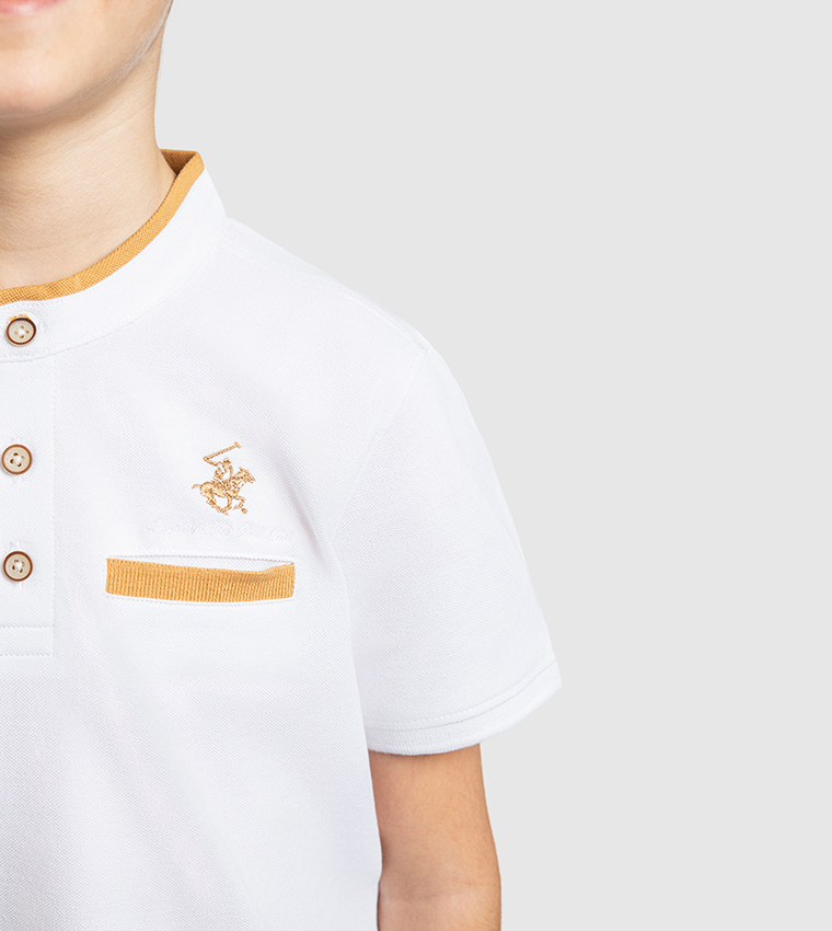 Logo Embroidered Polo T-Shirt