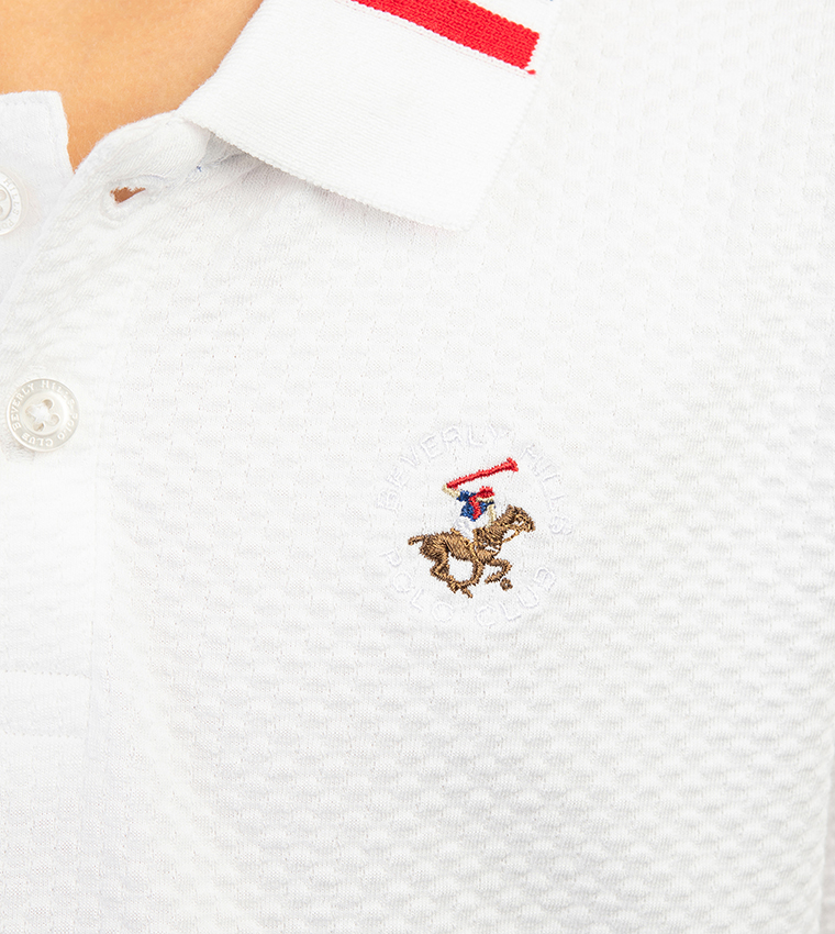 Logo Embroidered Short Sleeves Polo T-Shirt
