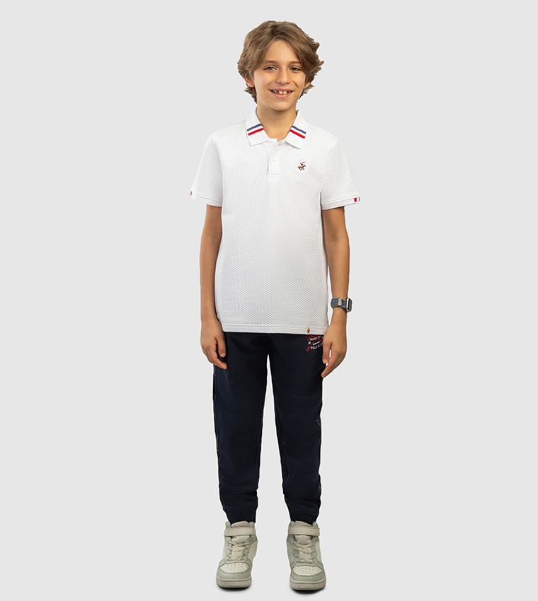 Logo Embroidered Short Sleeves Polo T-Shirt