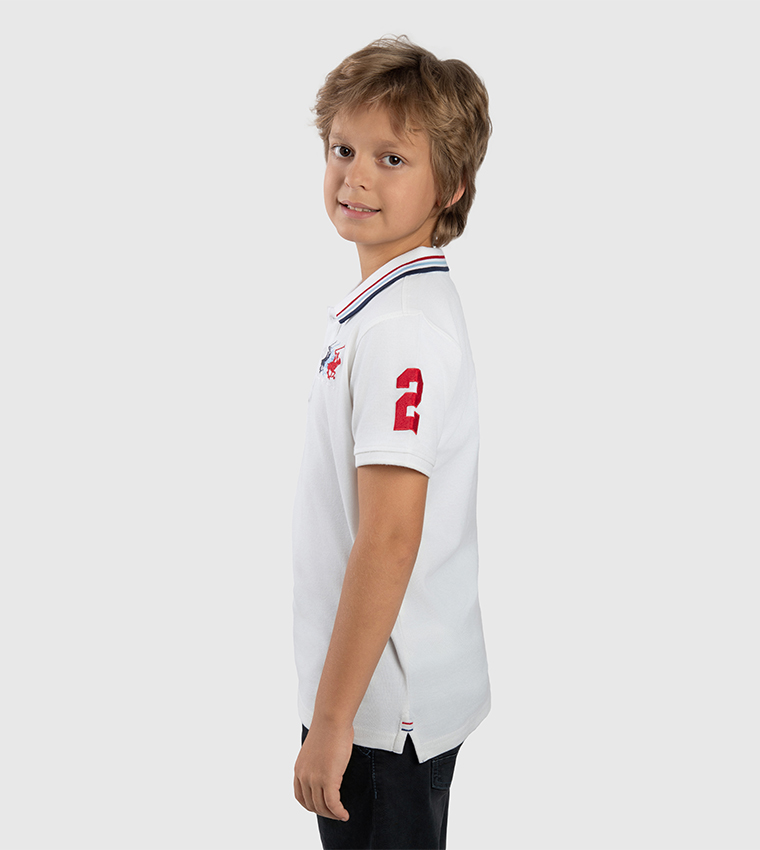Logo Embroidered Polo T-Shirt