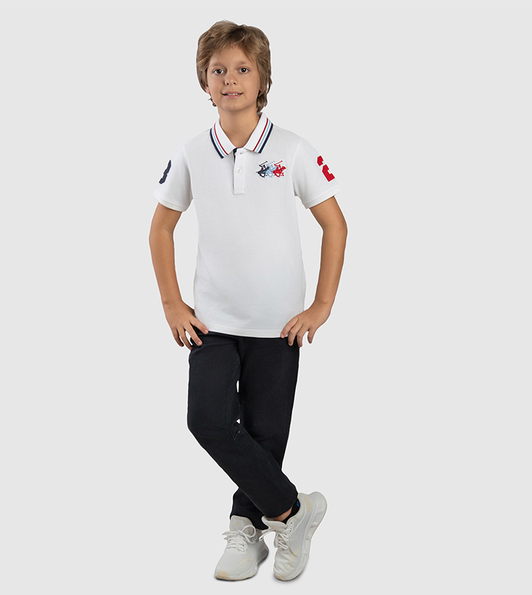 Logo Embroidered Polo T-Shirt