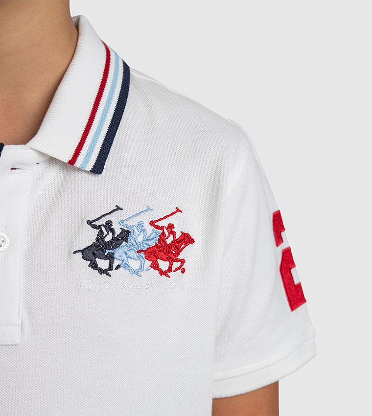Logo Embroidered Polo T-Shirt
