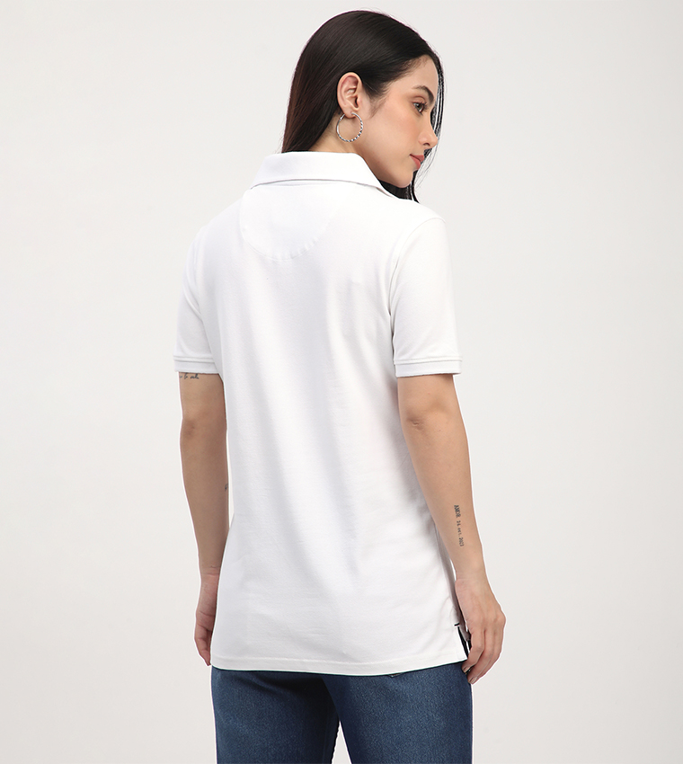 Logo Embroidered Short Sleeves Polo T-Shirt