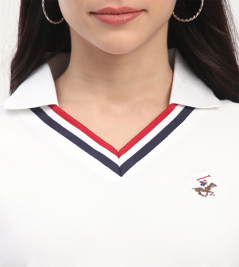 Logo Embroidered Short Sleeves Polo T-Shirt