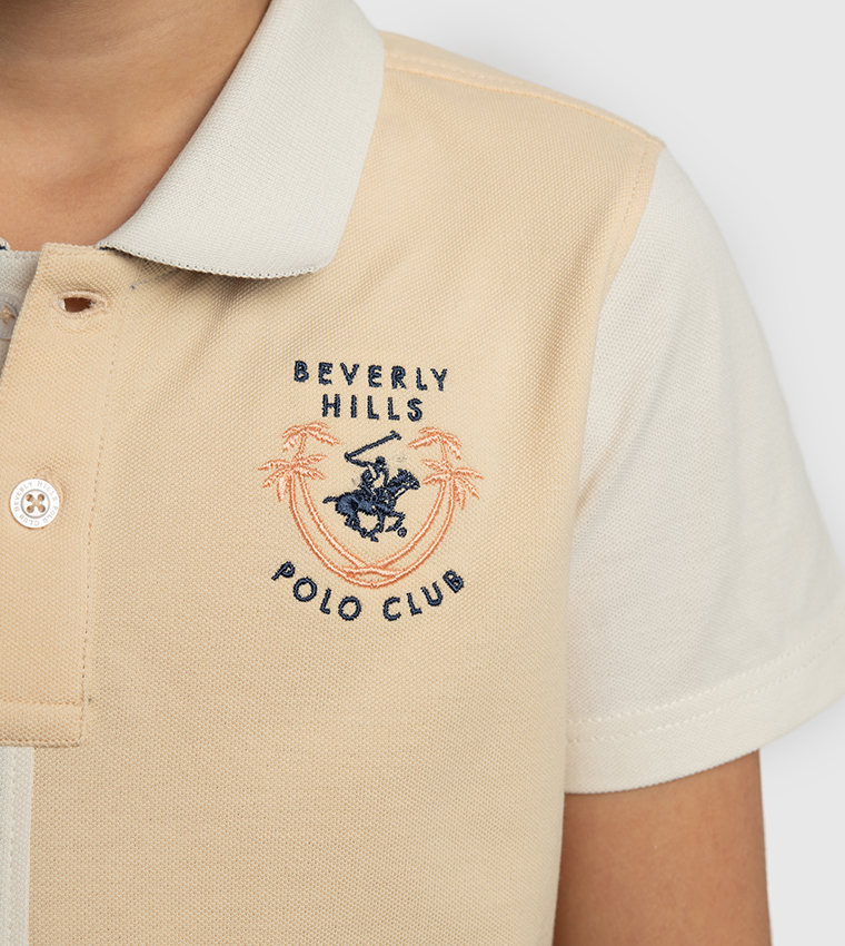 Color Block Short Sleeves Polo T-Shirt