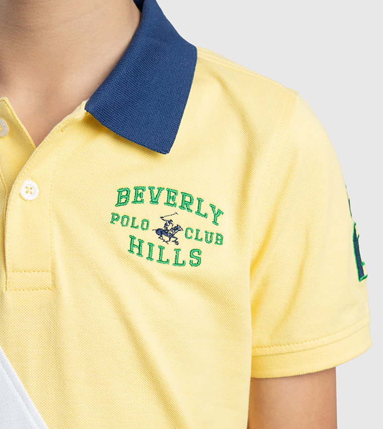 Color Block Short Sleeves Polo T-Shirt