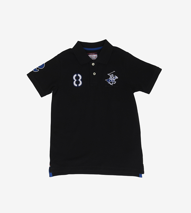 Boys Embroidered Polo T-Shirt