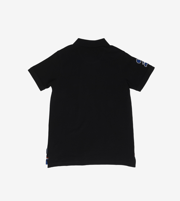 Boys Embroidered Polo T-Shirt