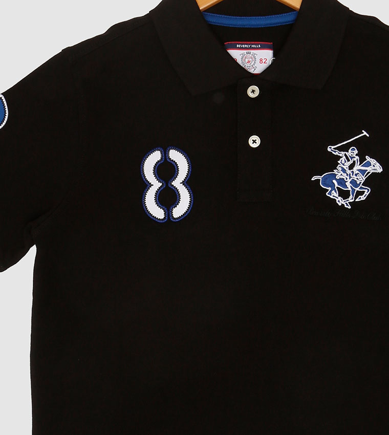 Boys Embroidered Polo T-Shirt