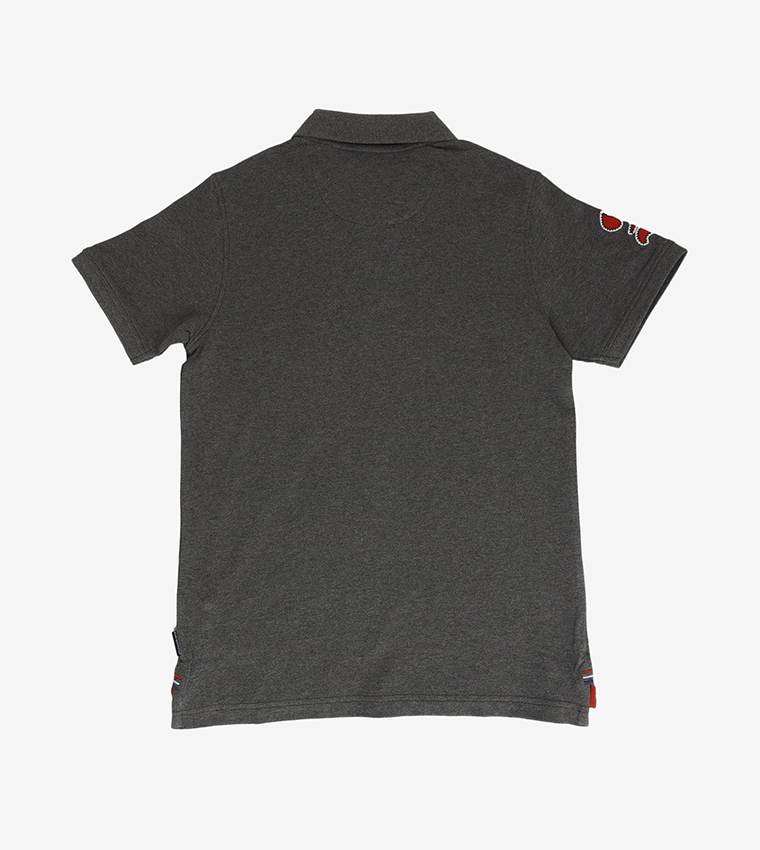 Logo Detail Short Sleeves Polo T-Shirt