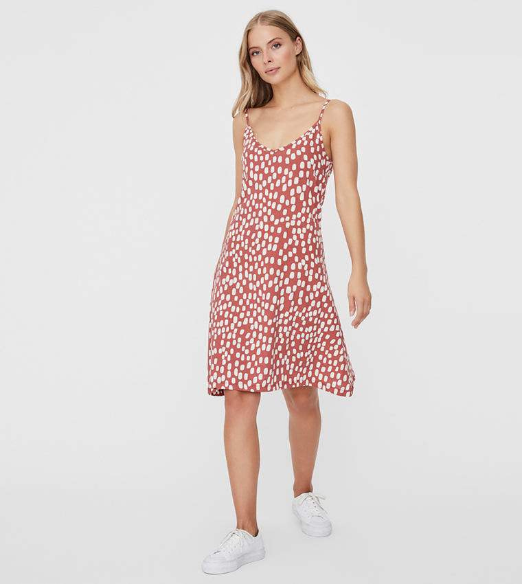 Short Dress Jrs Ga Da Marsala BIRCH DOT 