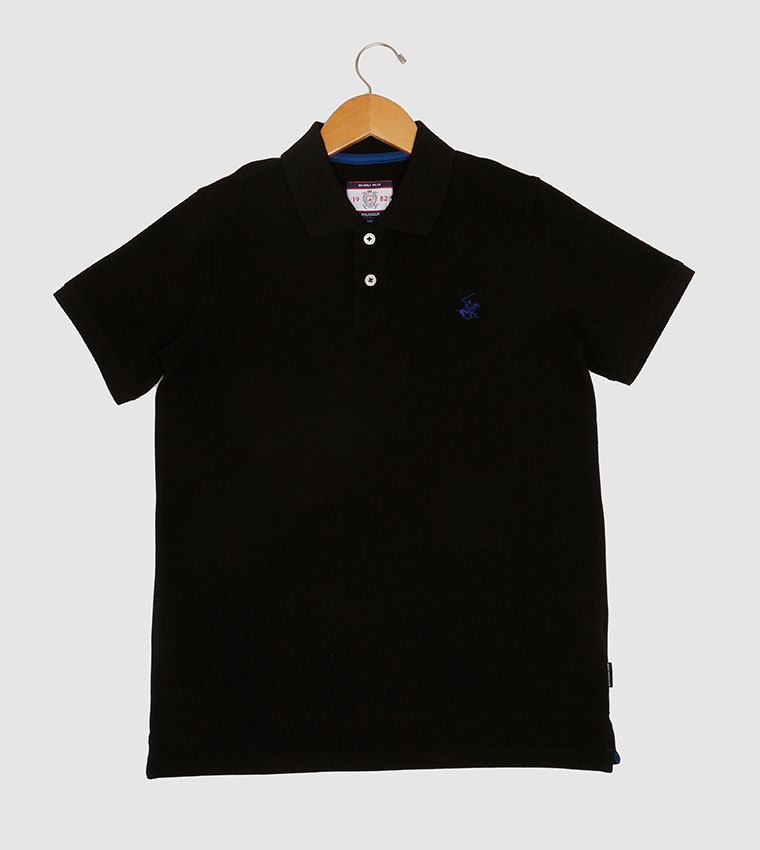 Logo Embroidered Short Sleeves Polo T-Shirt