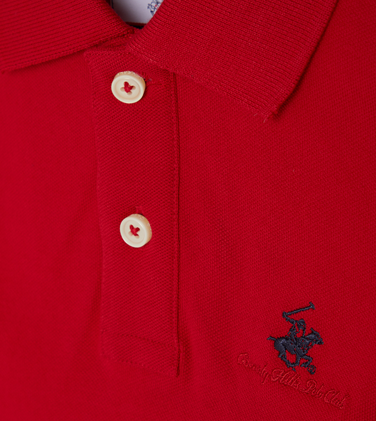 Logo Embroidered Short Sleeves Polo T-Shirt