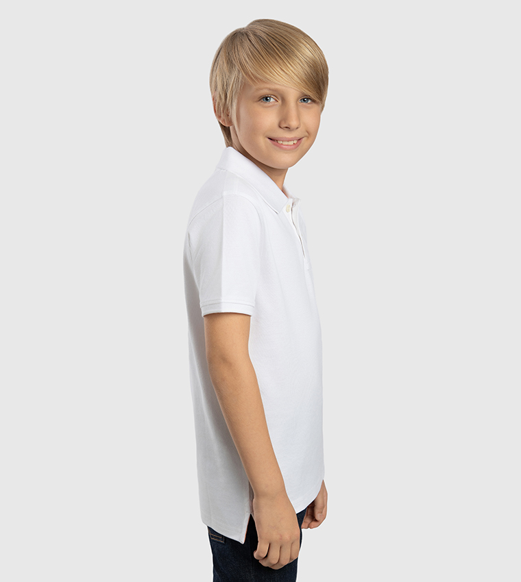 Logo Embroidered Short Sleeves Polo T-Shirt