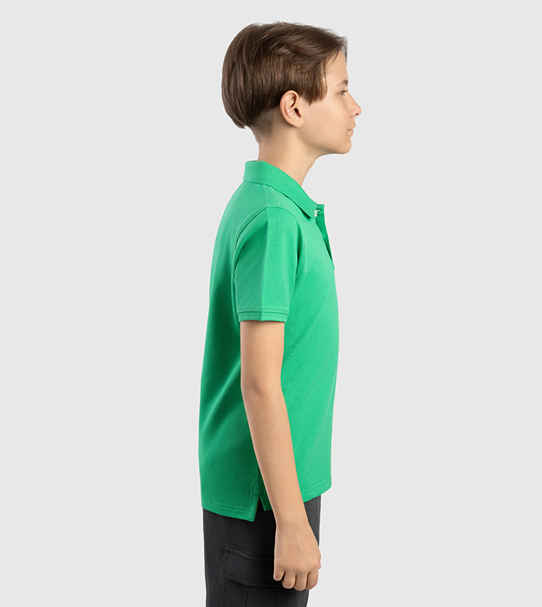 Logo Embroidered Short Sleeves Polo T-Shirt