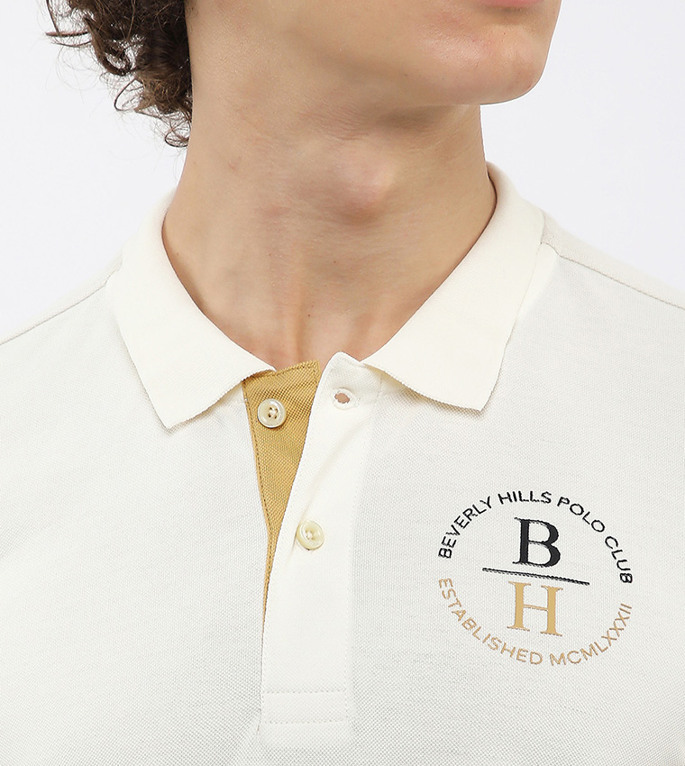 Logo Printed Short Sleeves Polo T-Shirt