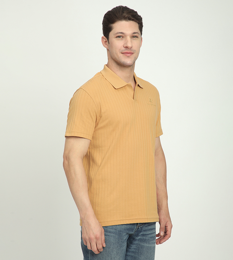 Logo Embroidered Short Sleeves Polo T-Shirt