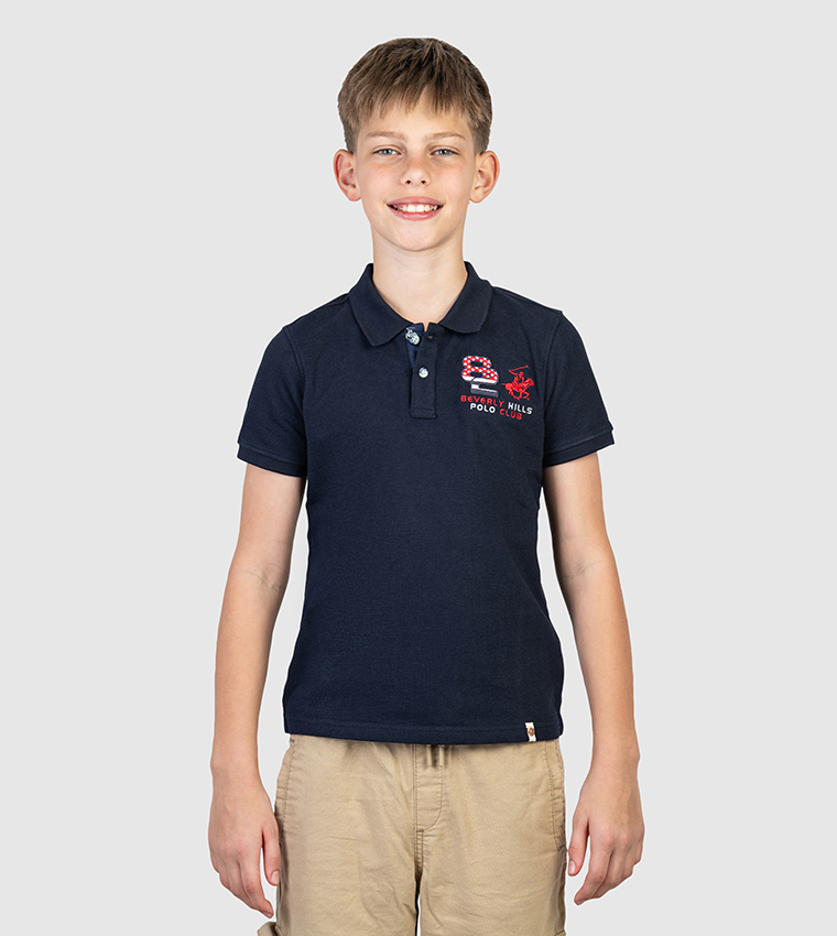 Logo Embroidered Short Sleeves Polo T-Shirt