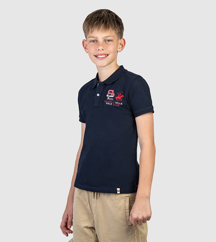 Logo Embroidered Short Sleeves Polo T-Shirt