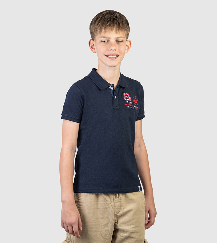 Logo Embroidered Short Sleeves Polo T-Shirt