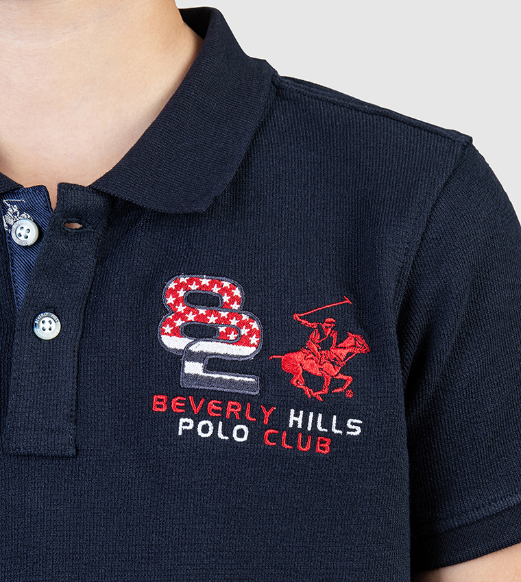 Logo Embroidered Short Sleeves Polo T-Shirt