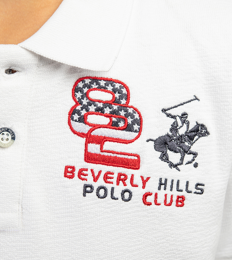Logo Embroidered Short Sleeves Polo T-Shirt