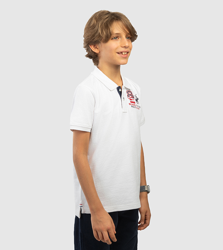 Logo Embroidered Short Sleeves Polo T-Shirt