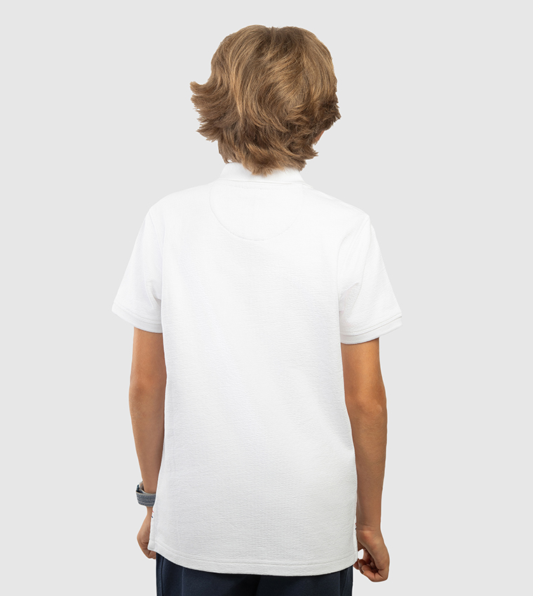 Logo Embroidered Short Sleeves Polo T-Shirt