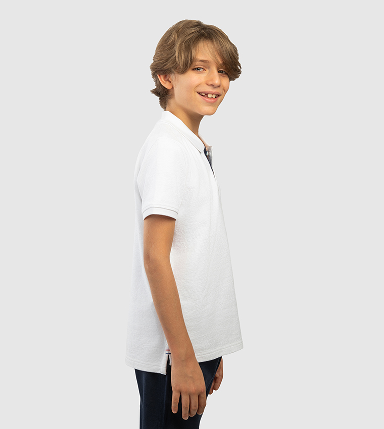 Logo Embroidered Short Sleeves Polo T-Shirt