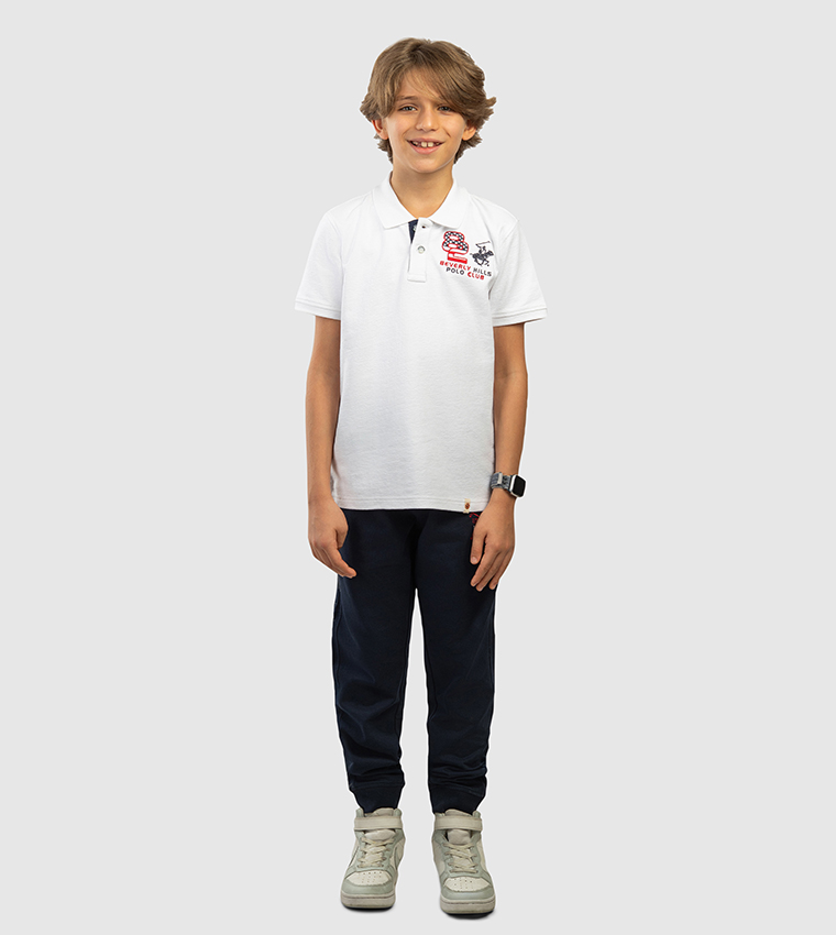 Logo Embroidered Short Sleeves Polo T-Shirt