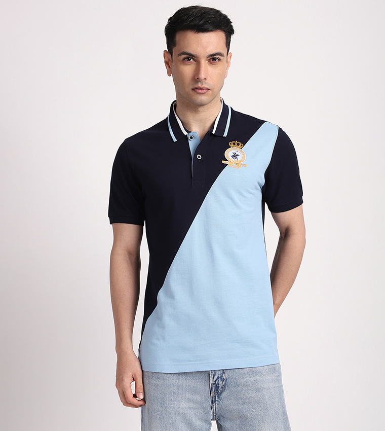 تيشيرت بولو بلونين كم قصير 