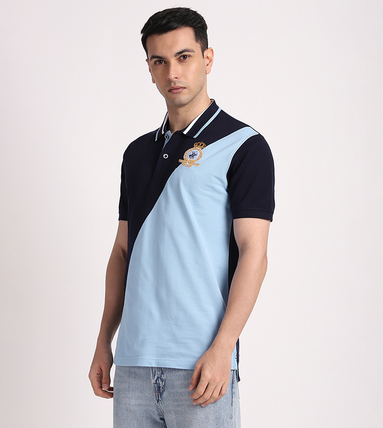 تيشيرت بولو بلونين كم قصير 