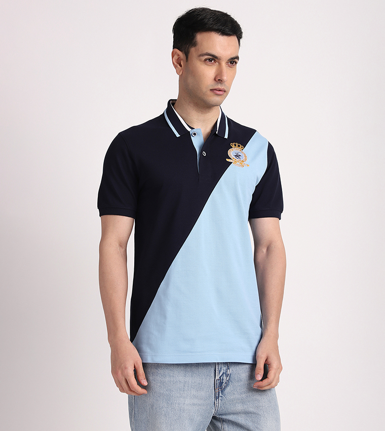 تيشيرت بولو بلونين كم قصير 