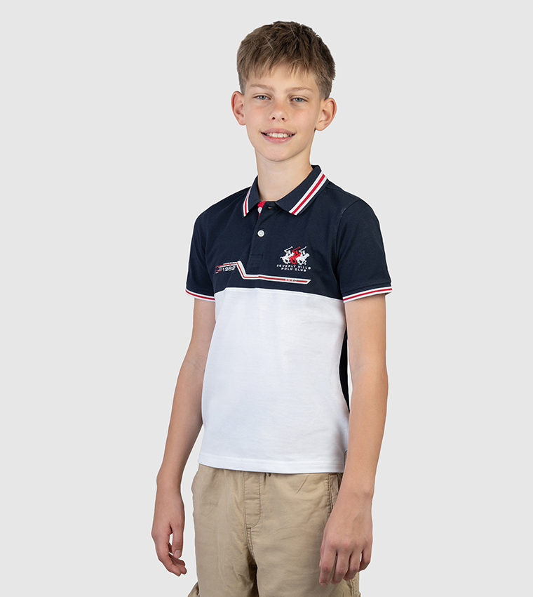 Logo Embroidered Short Sleeve Polo T-Shirt