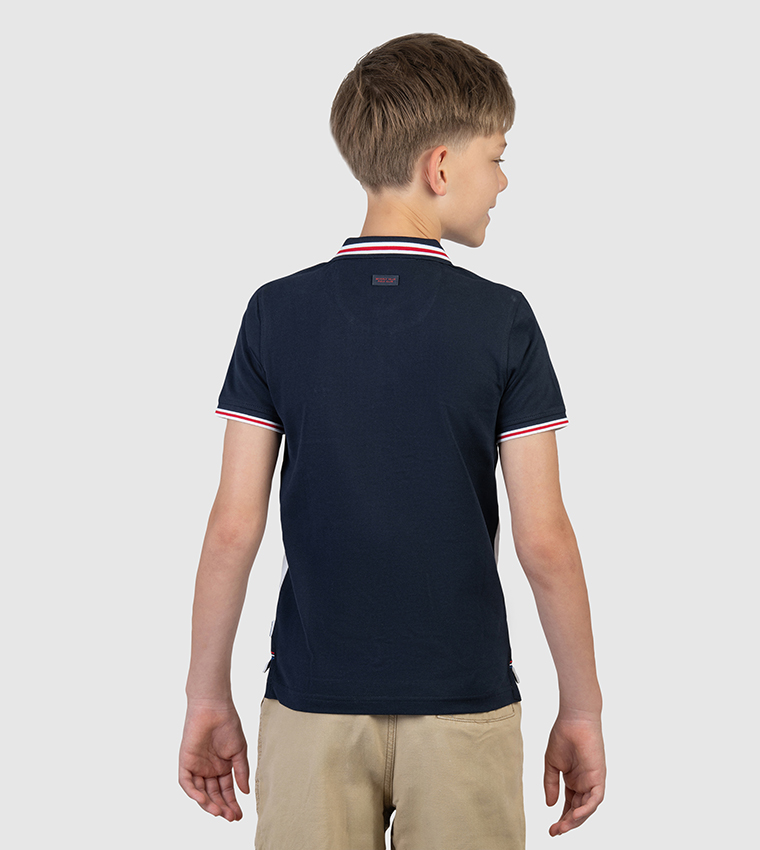 Logo Embroidered Short Sleeve Polo T-Shirt