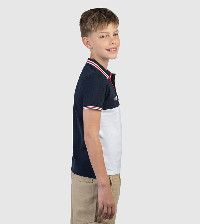 Logo Embroidered Short Sleeve Polo T-Shirt