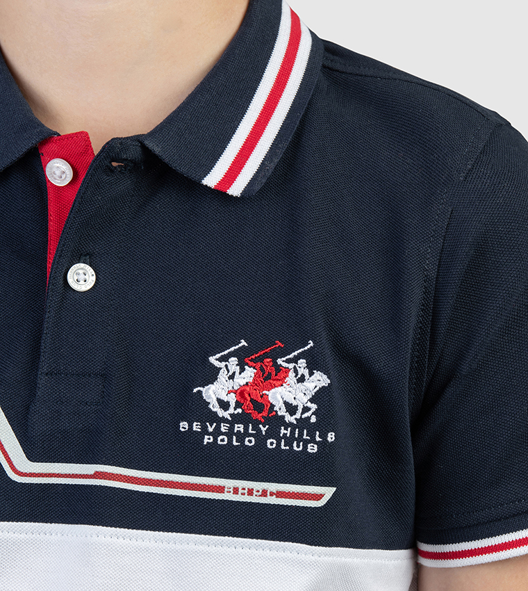 Logo Embroidered Short Sleeve Polo T-Shirt